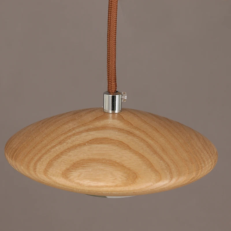 Modern Vintage oval ellipse wood AC 110/240V luminaire lamparas Cord