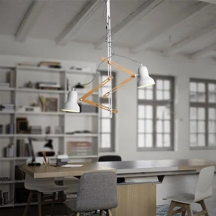 2 Heads LED Pendant Lights White Fashion Iron Modern Pendant Lamp