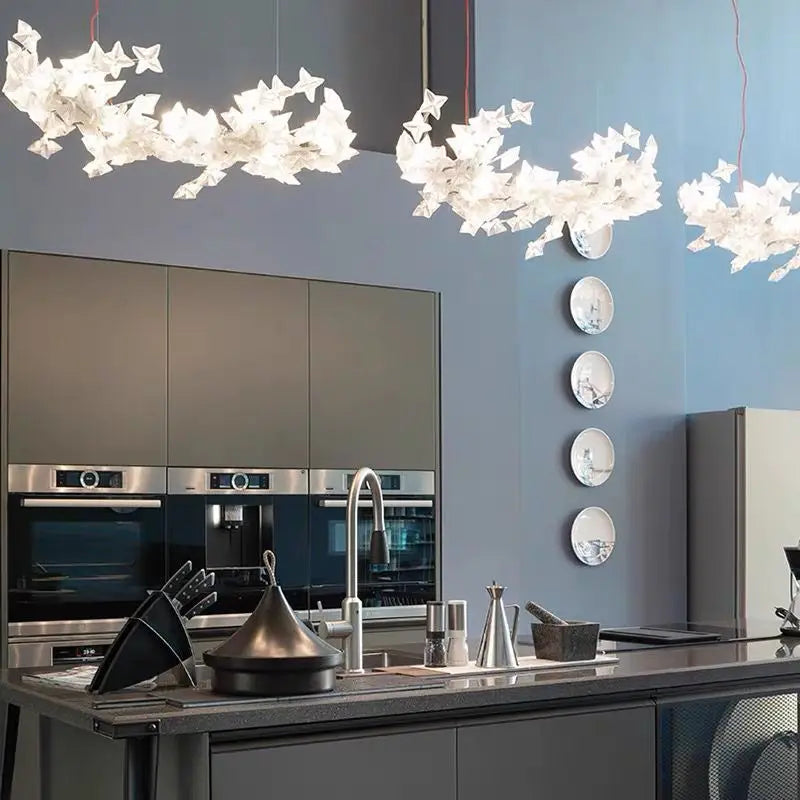 Modern minimalist stainless steel white LED  Pendant Lamp Nordic