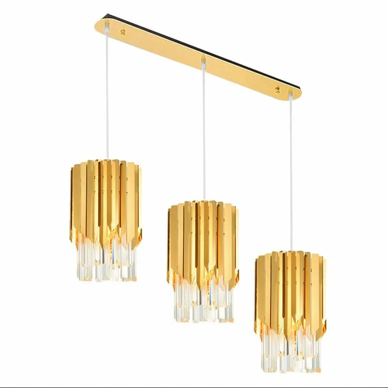 Modern Kitchen Crystal Glass LED Hanging Pendant Lamp Light for