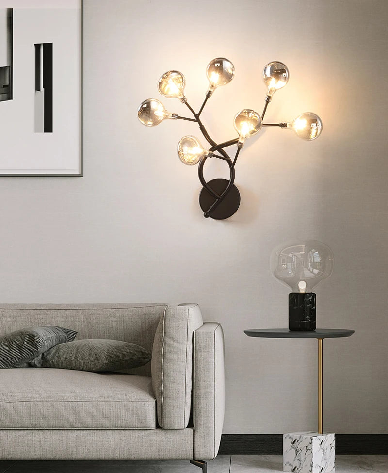 Nordic Creative Lighting Home Indoor Personality Branch Wall Lamp