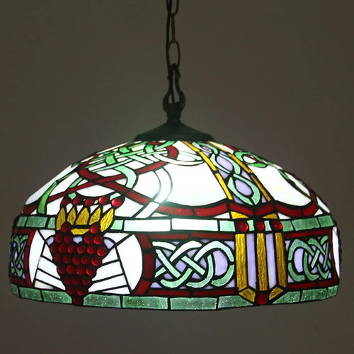 Tiffany-Style 2 Light Victorian Ceiling Pendant Fixture