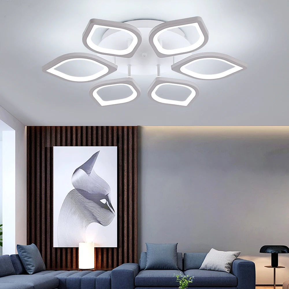 Modern Acrylic LED Ceiling Lights With Remote Control for Living Room