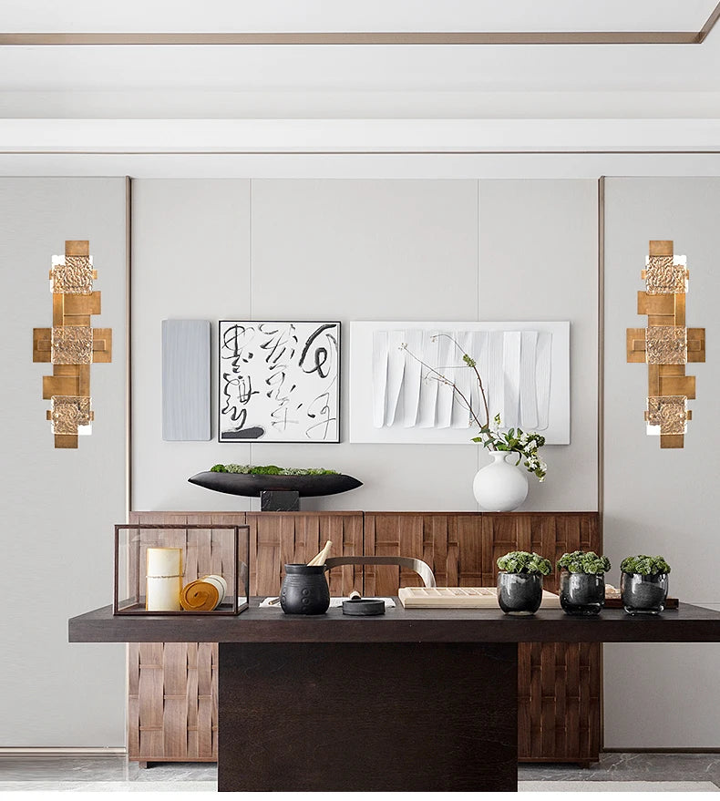 Light luxury wall lamp post modern minimalist villa living room wall