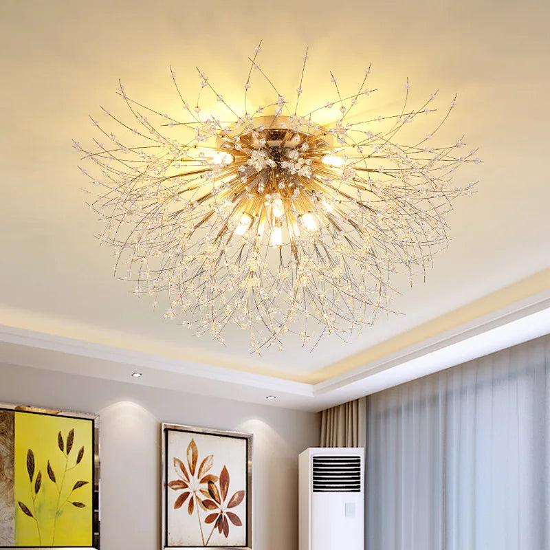 Nordic Style Bedroom Ceiling Lamp Crystal Lamp Living Room Dining Room