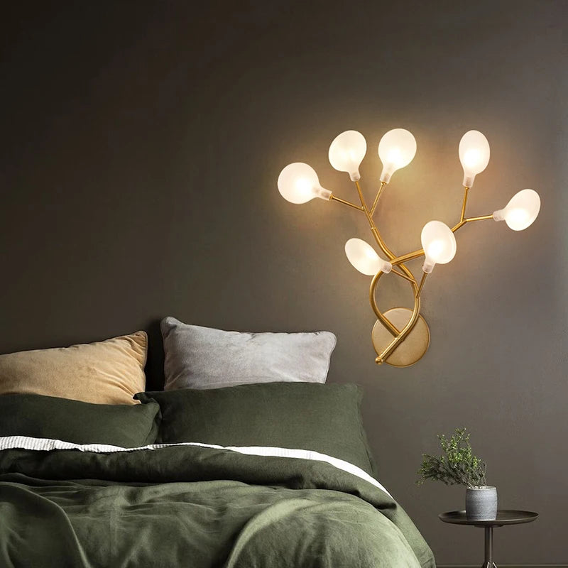 Nordic Creative Lighting Home Indoor Personality Branch Wall Lamp