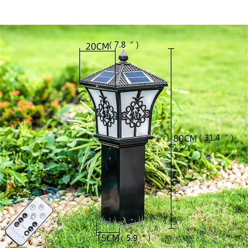 Outdoor Solar Lawn Lights Retro Garden Lamp LED Waterproof