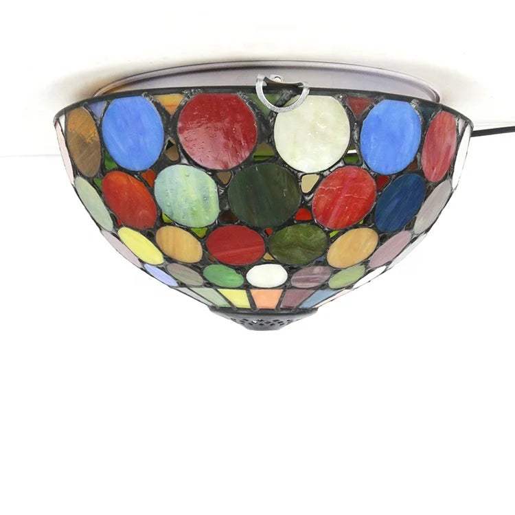 Tiffany Mediterranean European style stained glass ceiling