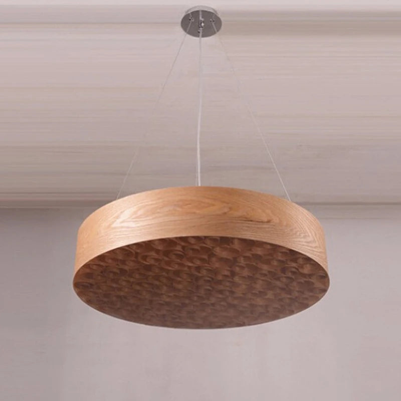 LED Nordic Wooden Iron Round Designer LED Lamp LED Light.Pendant