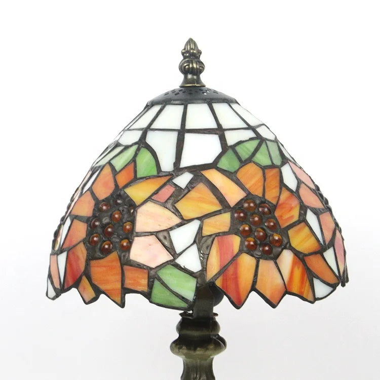 Sunflower Tiffany Style table lamp Antique Desk Lamps