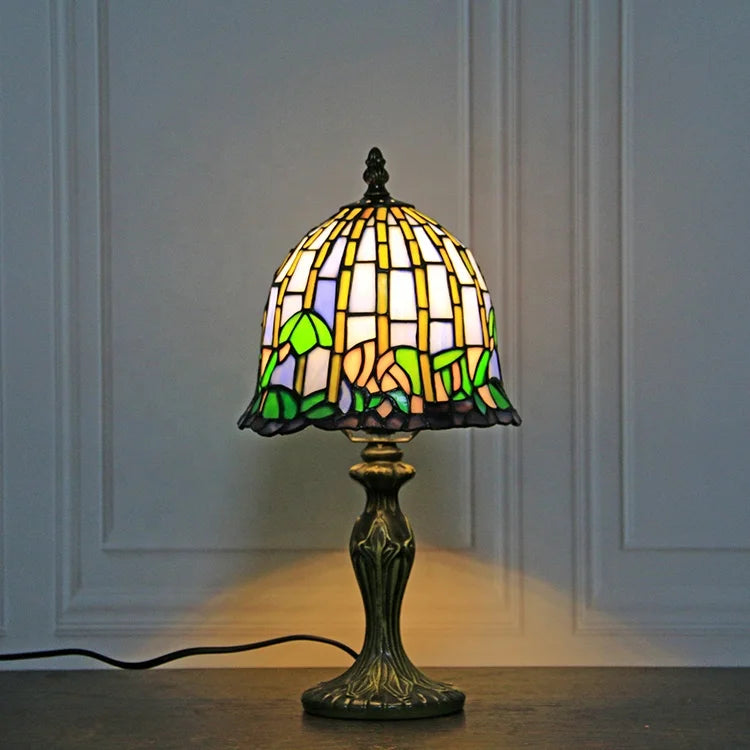 Stained Glass Bedside Lamps Fabulous 8" Water Lily Style