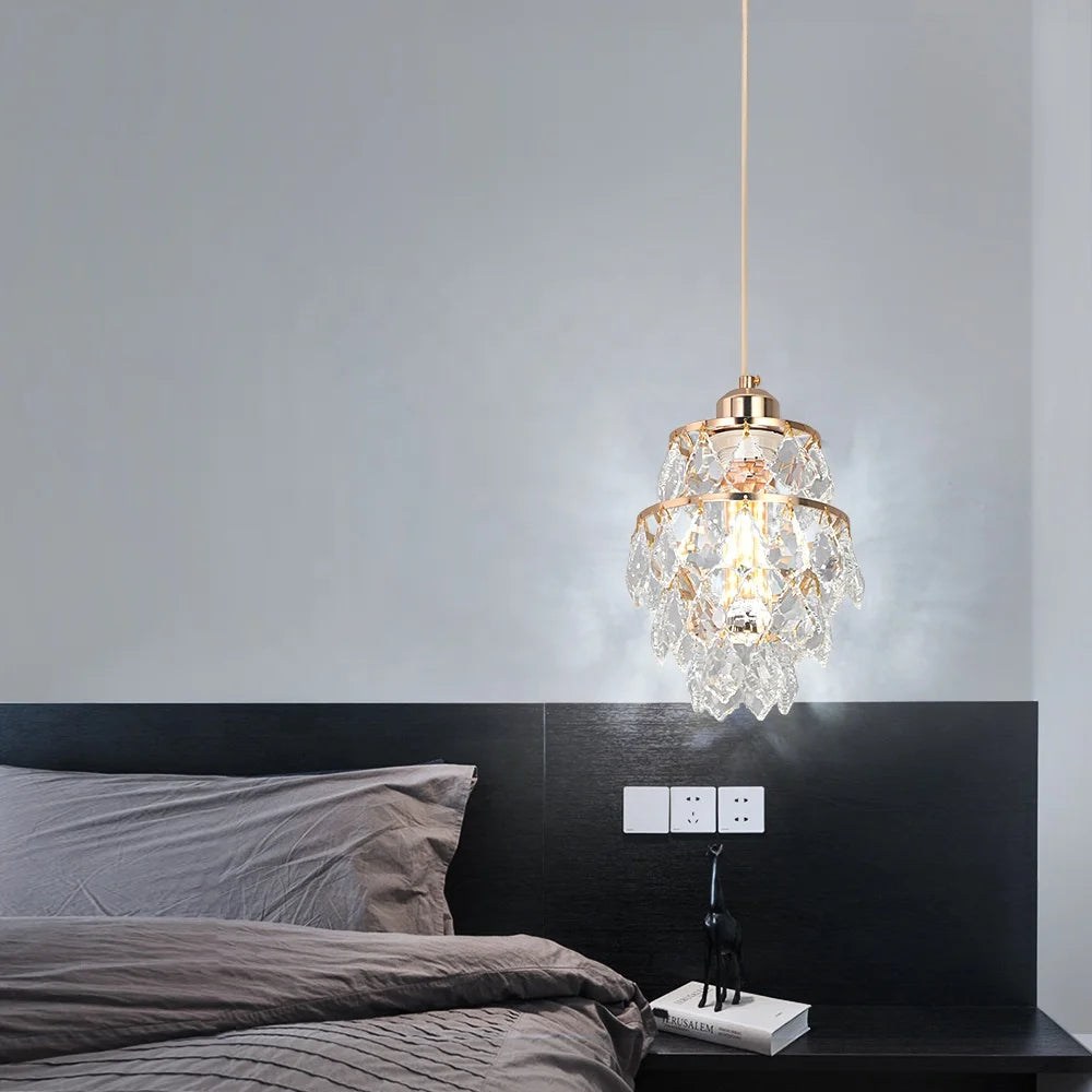 120cm Wire Hanging Crystal Modern Pendant Light