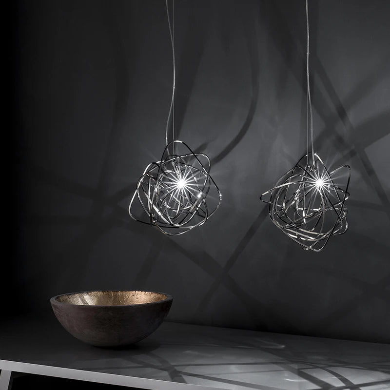 Stainless Steel Creative LED Pendant Light Postmodern Dining Room