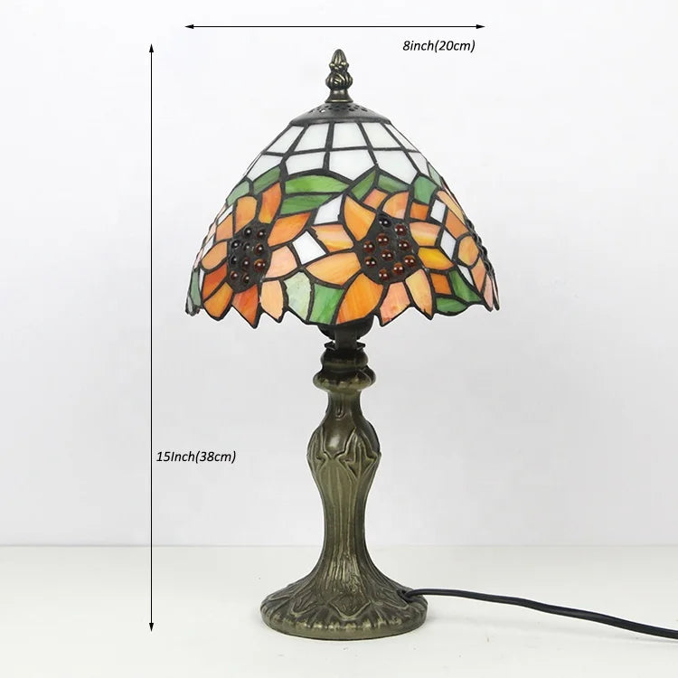 Sunflower Tiffany Style table lamp Antique Desk Lamps