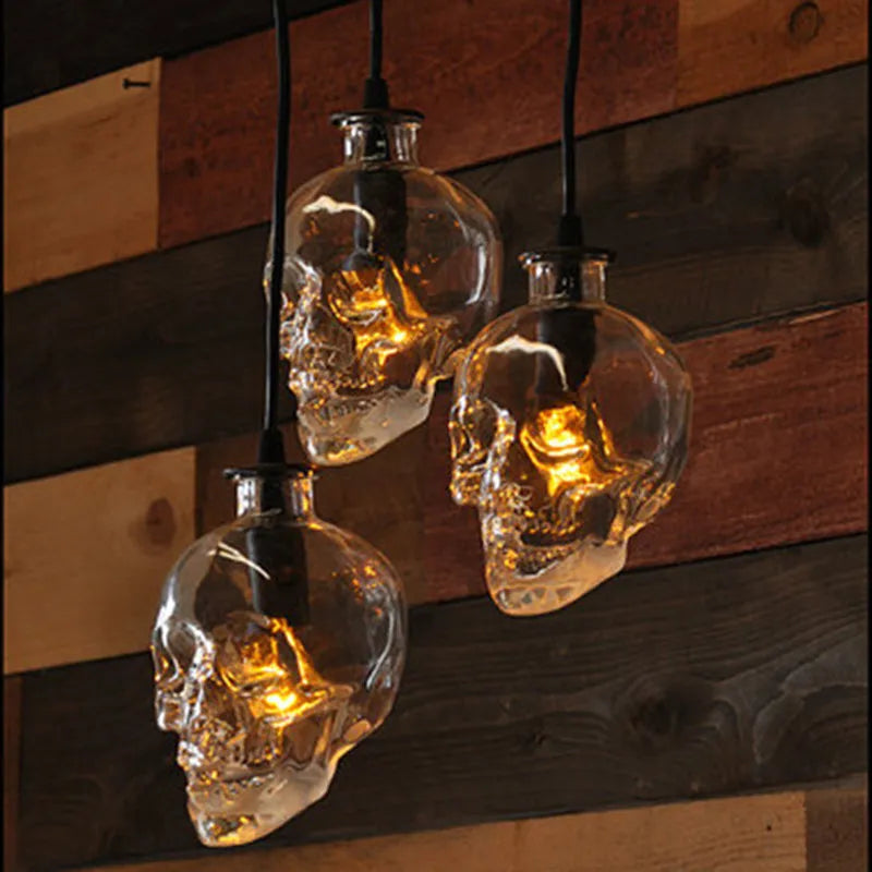 Vintage Wall Lamp Industrial Loft Decoration skull lamp Bedside Lamp