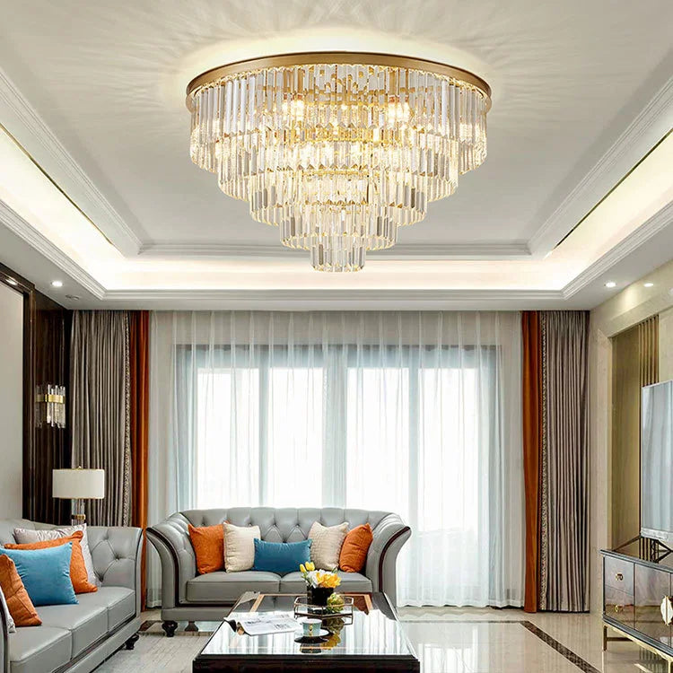 LED Luxury Modern Crystal Ceiling Light Crystal Lights Ceiling