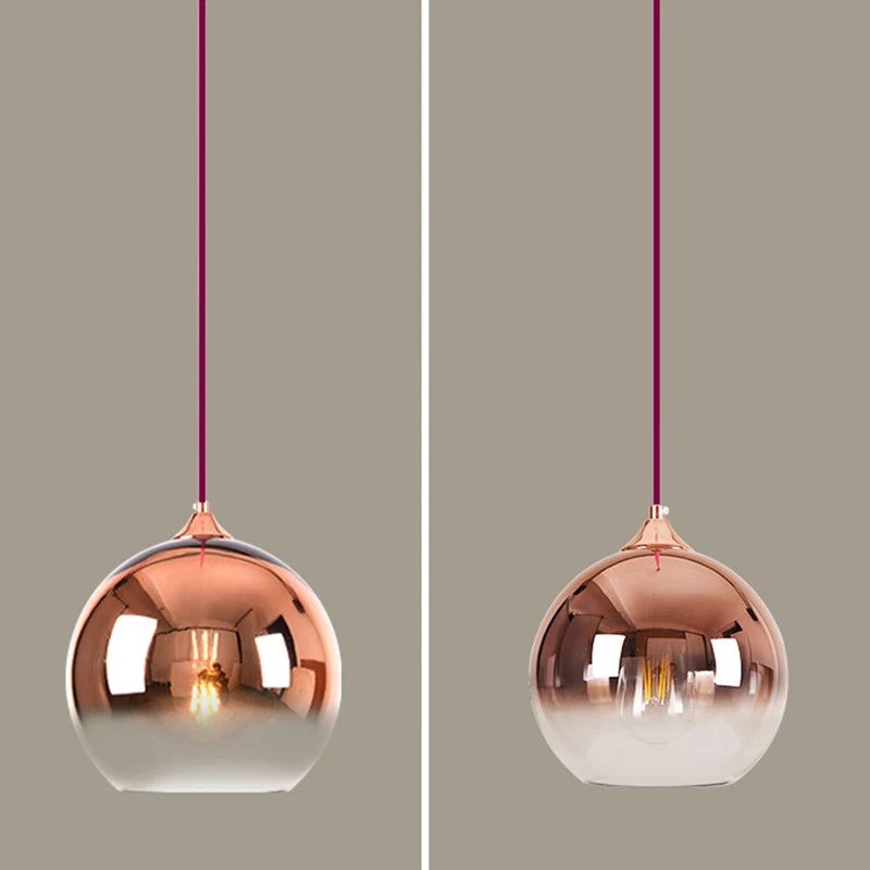 Modern Pendant Lights Bar Bedside Mirror Glass Hanging Lamp for Living