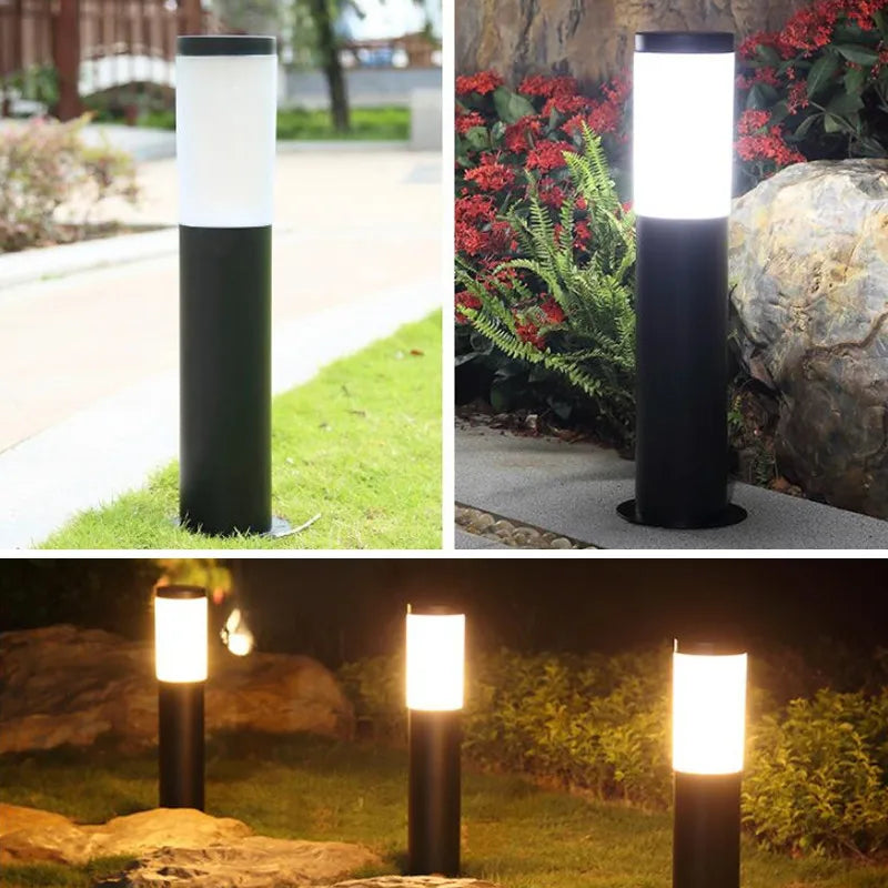 Black LED Lawn Light Outdoor IP65 Waterproof Garden Lawn Light