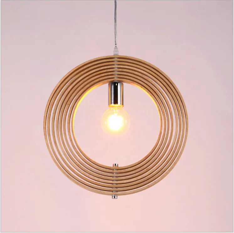 creative modern decoration round foldable wooden ball 40cm hanging