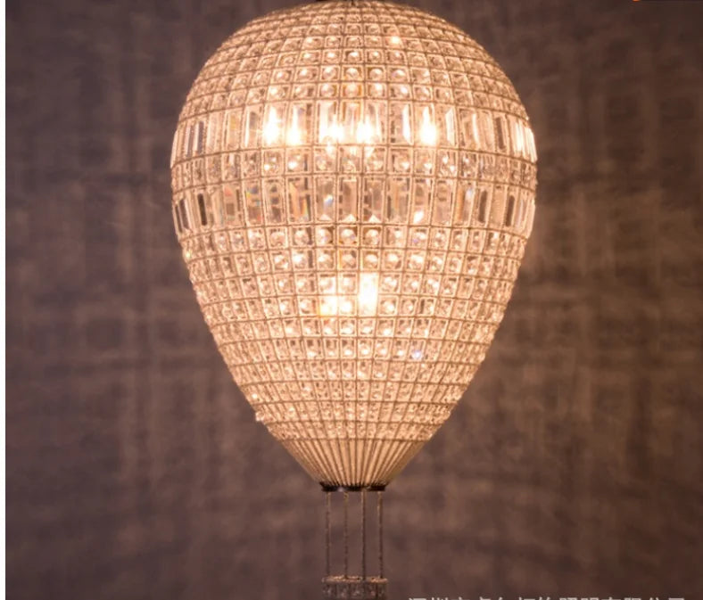 French modern wholesale retro crystal hot air balloon chandelier for