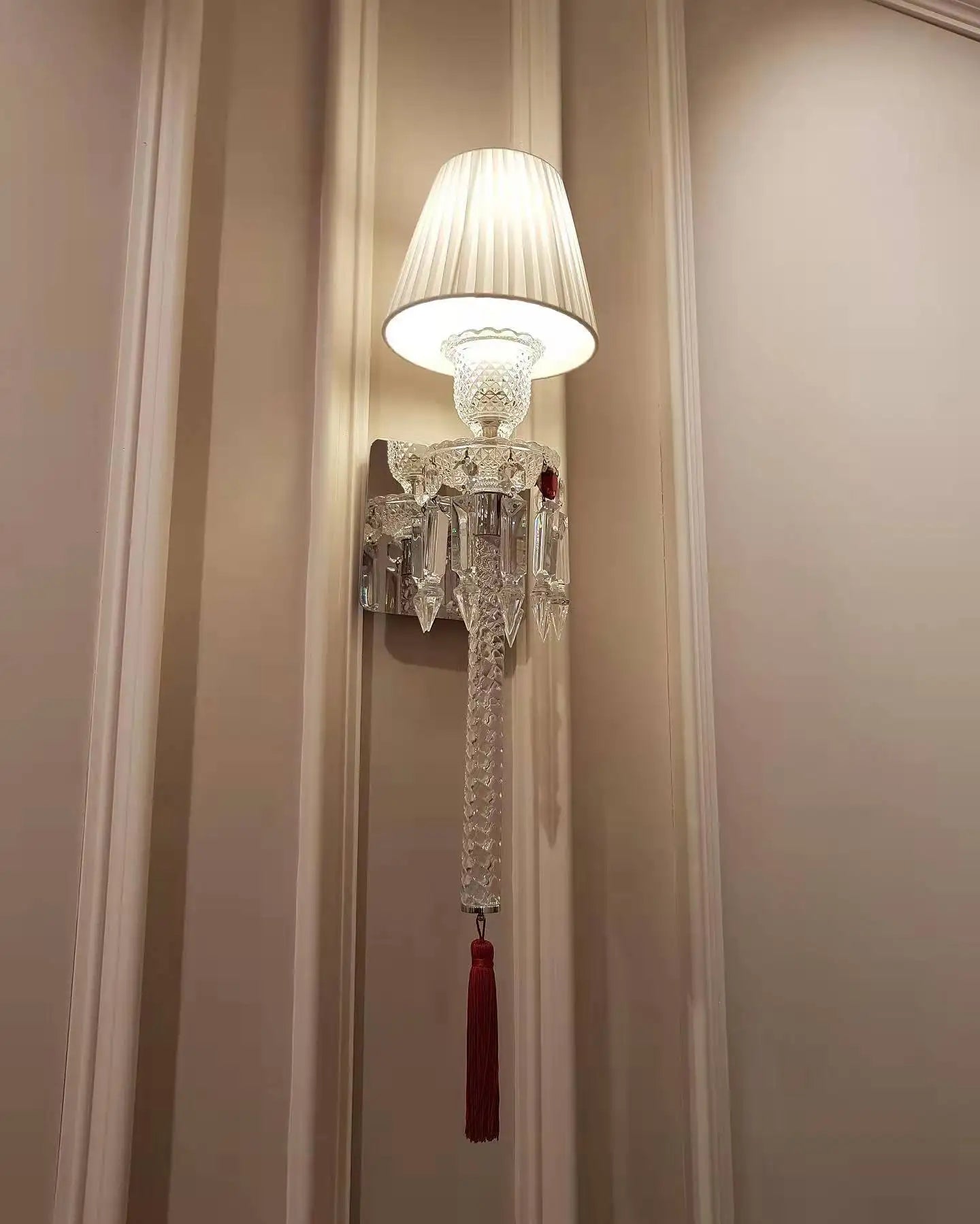 Modern LED Lighting Cristal Lustre Crystal Wall Lamp Indoor Bedroom