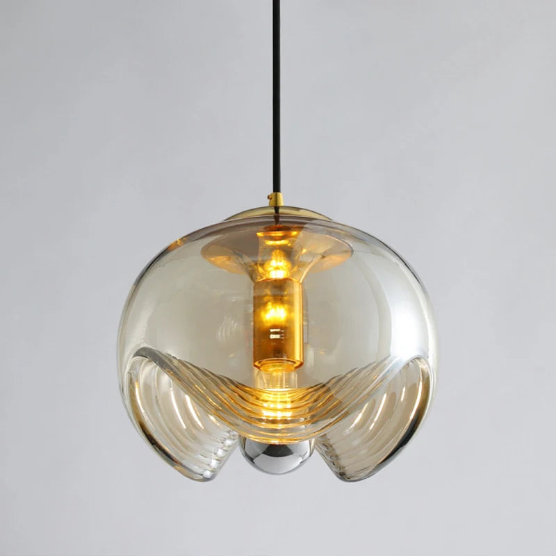 Modern Glass Pendant Lights for Kitchen Nordic Led Hanging Lamp Living