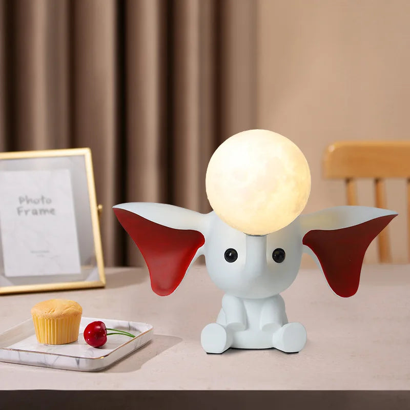 Cute Elephant Moon Light with G9 Bulb Creative Animal Lighting