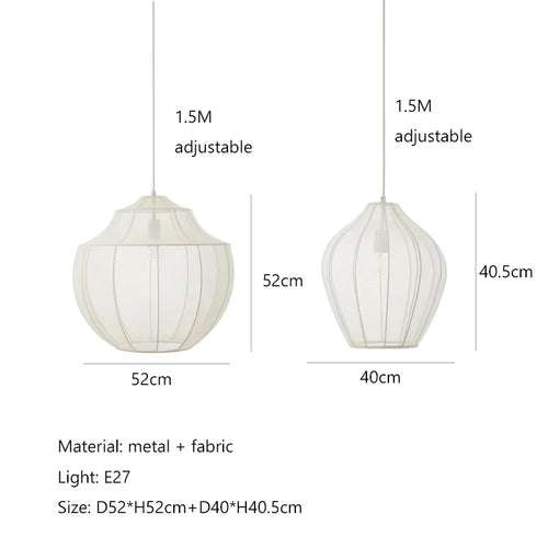 Modern Fabric LED Pendant Lights