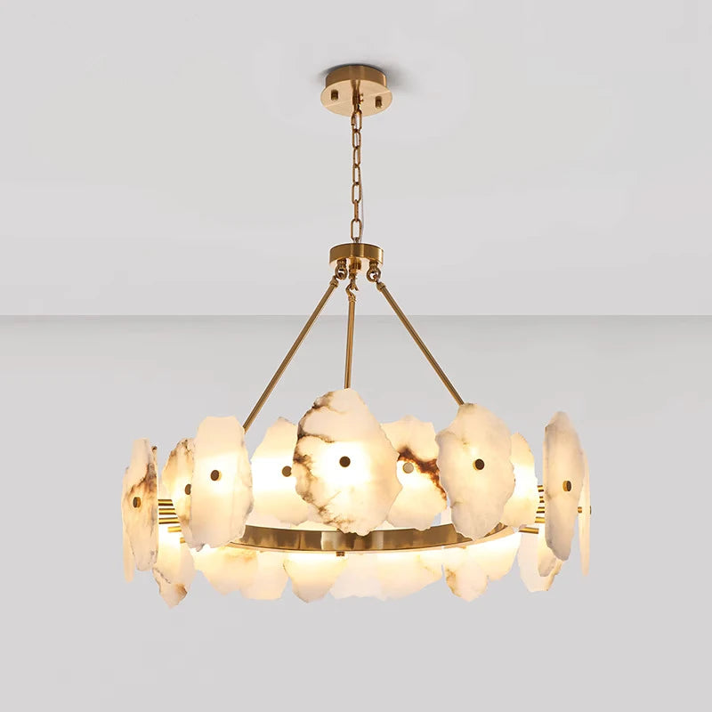 Art Deco Design Living Room Marble Chandelier LED Lamp AC110V 220V