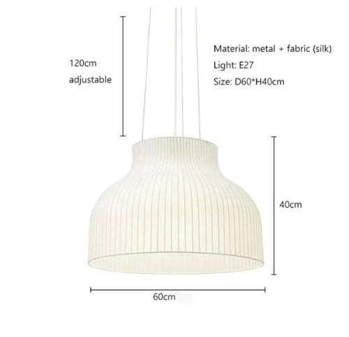 Silk Fabric LED Pendant Lights - Retro Lantern