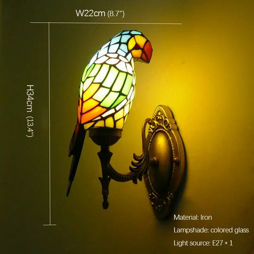 parrot Wall Lamps American countryside Children's room