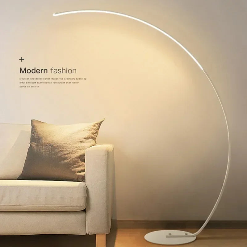 Modern Nordic Minimalist LED Floor Lamps Living Room Bedroom Lighting