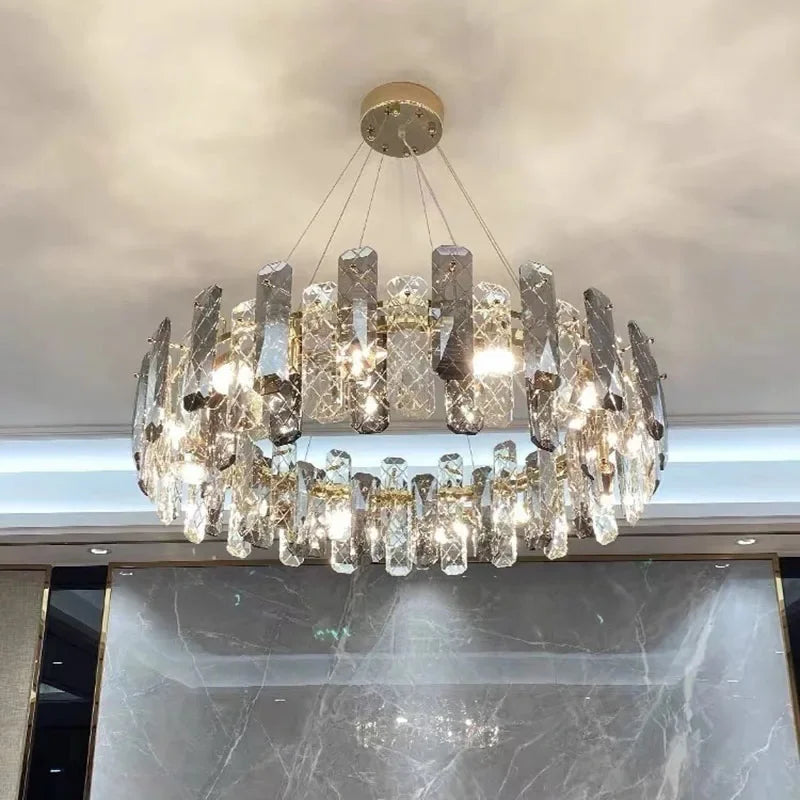 Luxury Crystal Pendant Lights Indoor Chandelier Lighting Lustre LED