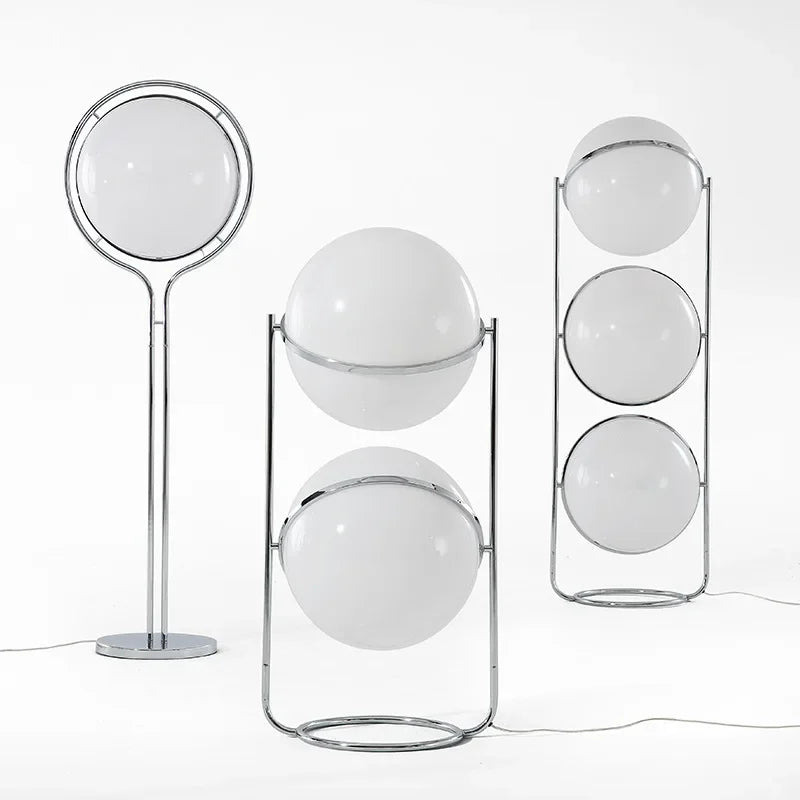 Nordic Creative Personality Lamp Acrylic Ball Cream White stand Light
