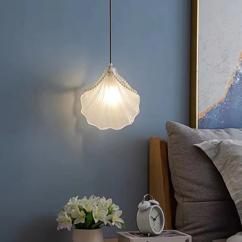 Modern Pearl Shell Pendant Lights for Living Room Decor Bedroom