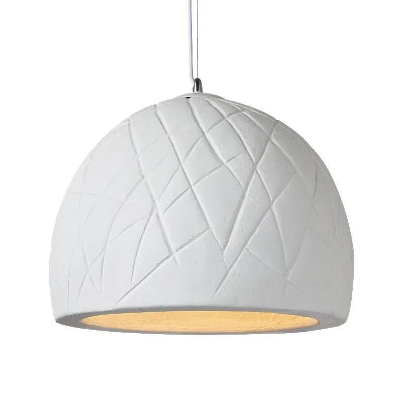 Nordic Minimalist Cream Style LED E27 Pendant Lights for Bedroom