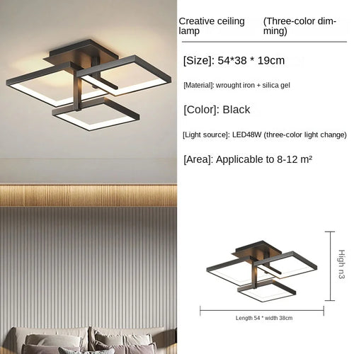 Bedroom light LED ceiling pendant light Modern minimalist light