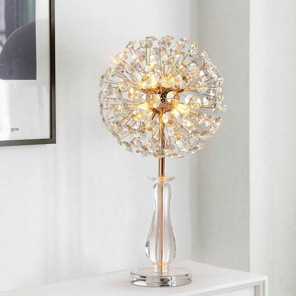 Crystal Lamp Bedroom Bedside Lamp Light Luxury and Simplicity Wedding