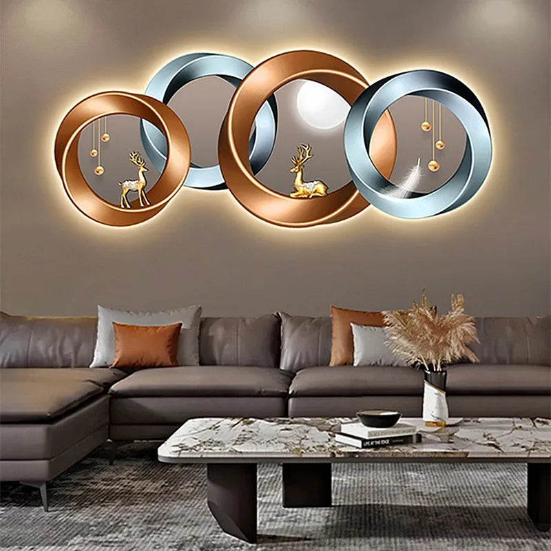 Nordic Creative Living Room Background Wall Lamp Modern Luxury Large
