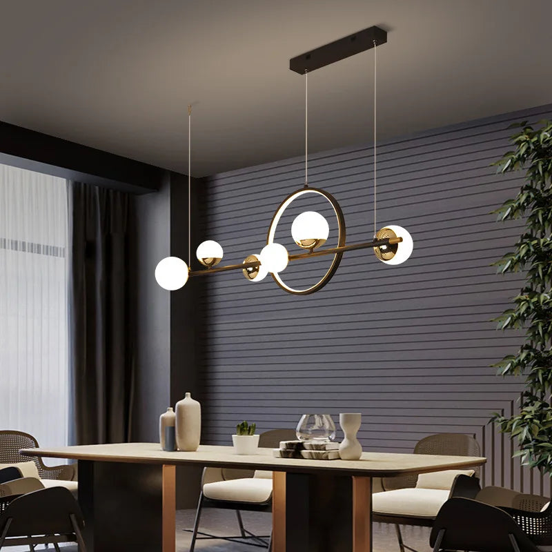 Nordic Circle LED Pendant Lamp For Dining Table Room Kitchen Bedroom