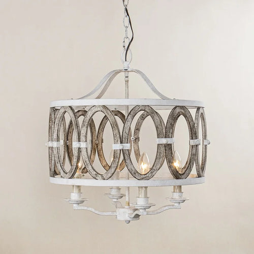 American country creative chandelier retro industrial style living