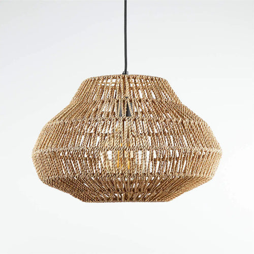 Australia-style restaurant chandelier handmade natural woven rattan