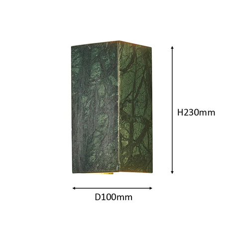European Style Light Luxury Green Natural Marble Decorative Sconce