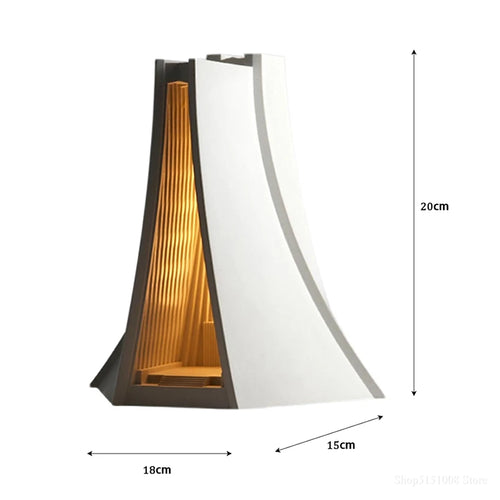 Classical Church Concrete Building Cement Table Lamp Designer Decor