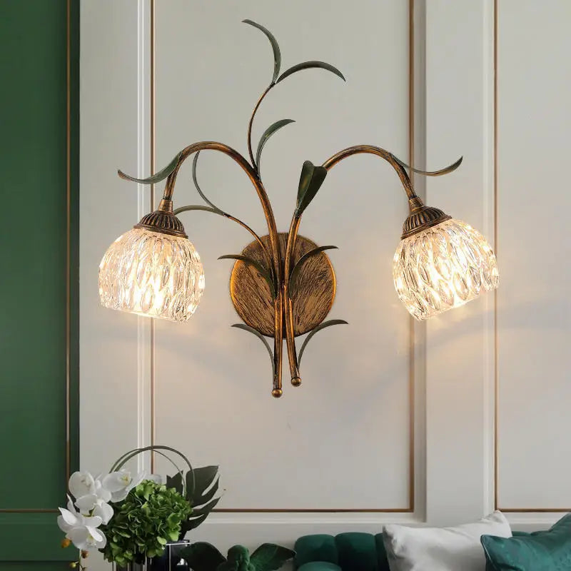 Creative Wall Light Floral Wall Lamp with E14 Bulb AC Powered