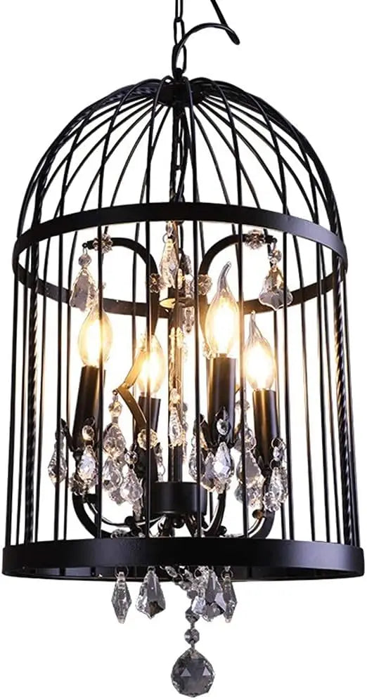 Ceiling Lights, Industrial Retro Chandeliers, E14 Base Crystal