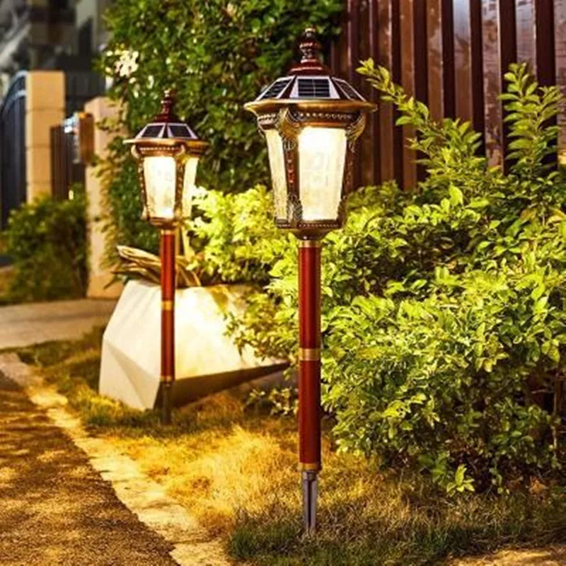 Solar Lawn Lamp Outdoor Waterproof Garden Lamp European Outdoor Villa