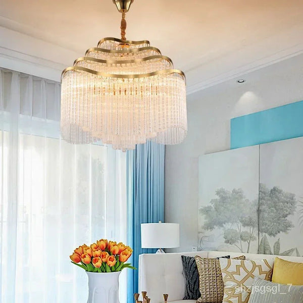 ordic Light Luxury Elegant Crystal Lamp Simple Modern Living Room