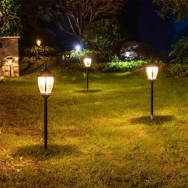 Retro Simple Outdoor Black Lawn Lamp LED Light Classical