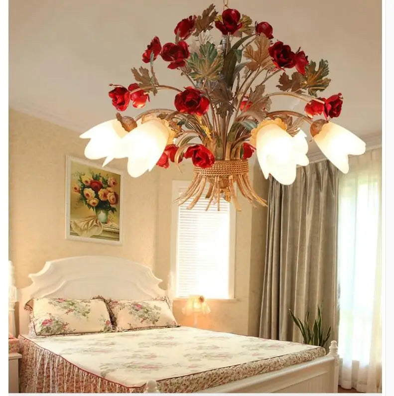 Newly Floral Decora Chandelier Romantic Dining Living Room D50cm